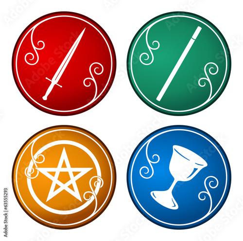 set of tarot symbol