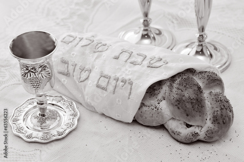Shabbat eve table