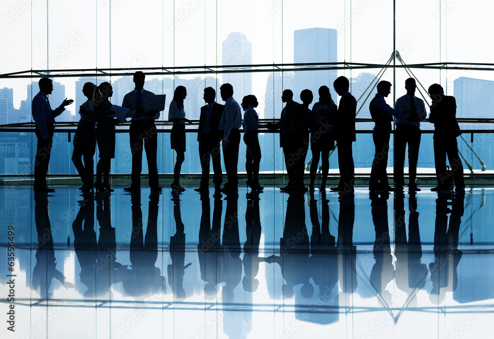 Large group of Business people meeting