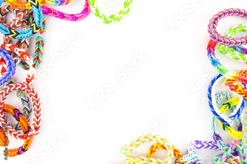 Obraz na płótnie rubber bands bracelets