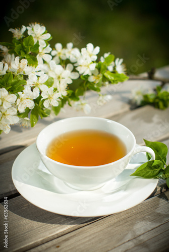 Cup of herbal tea, artistic - art photo
