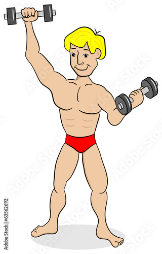 Gewichtheber beim Training