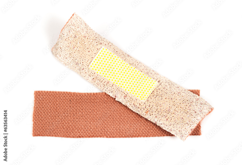 Bandaids isolated over a white background Bandaids isolated over a white background