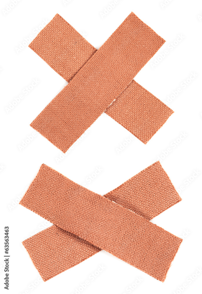 Bandaids isolated over a white background Bandaids isolated over a white background