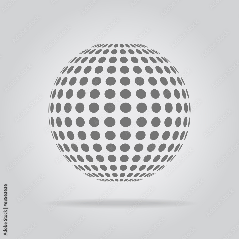 Abstract dotted sphere Abstract dotted sphere