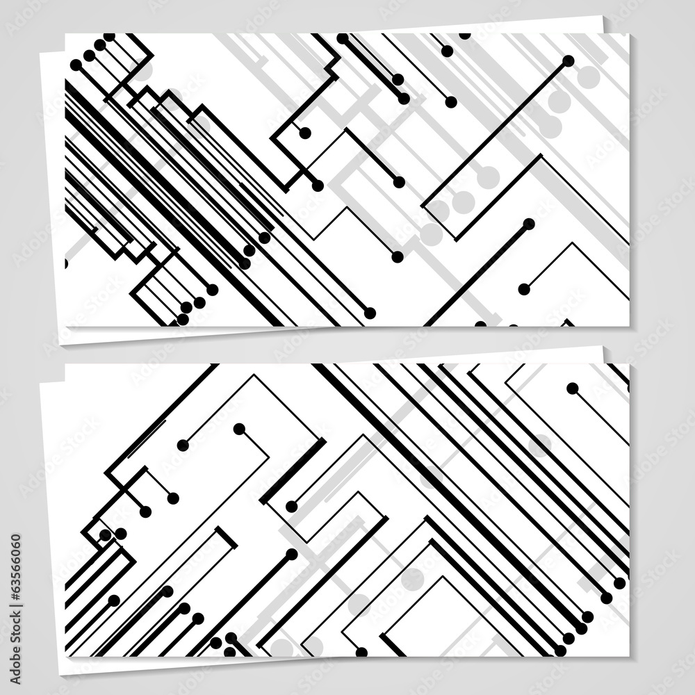 Vector business-card set for your design Vector business-card set for your design