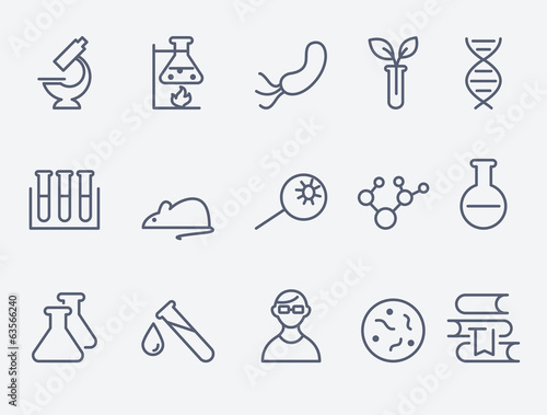 science and research  icons