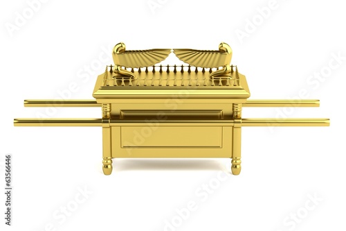 Foto realistic 3d render of ark of the covenant