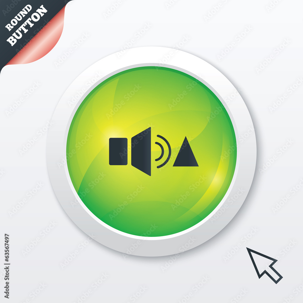 Speaker volume louder sign icon. Sound symbol. Speaker volume louder sign icon. Sound symbol.