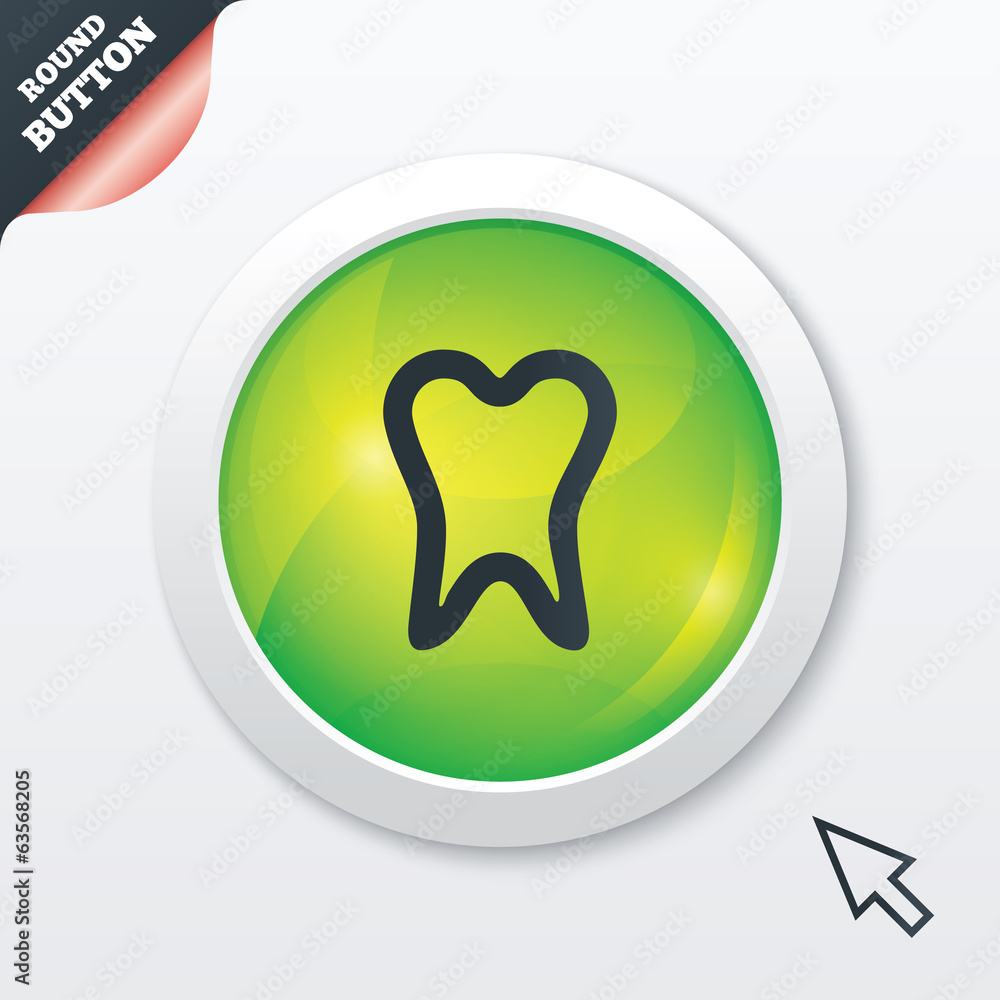 Tooth sign icon. Dental care symbol. Tooth sign icon. Dental care symbol.