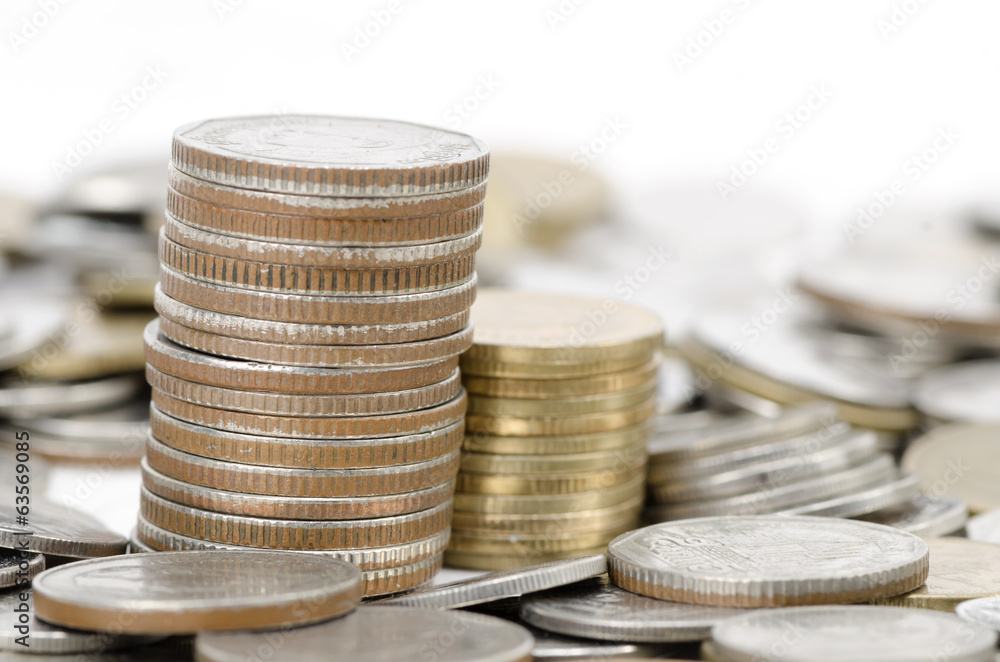 stack of different coins stock photo taken closeup stack of different coins stock photo taken closeup