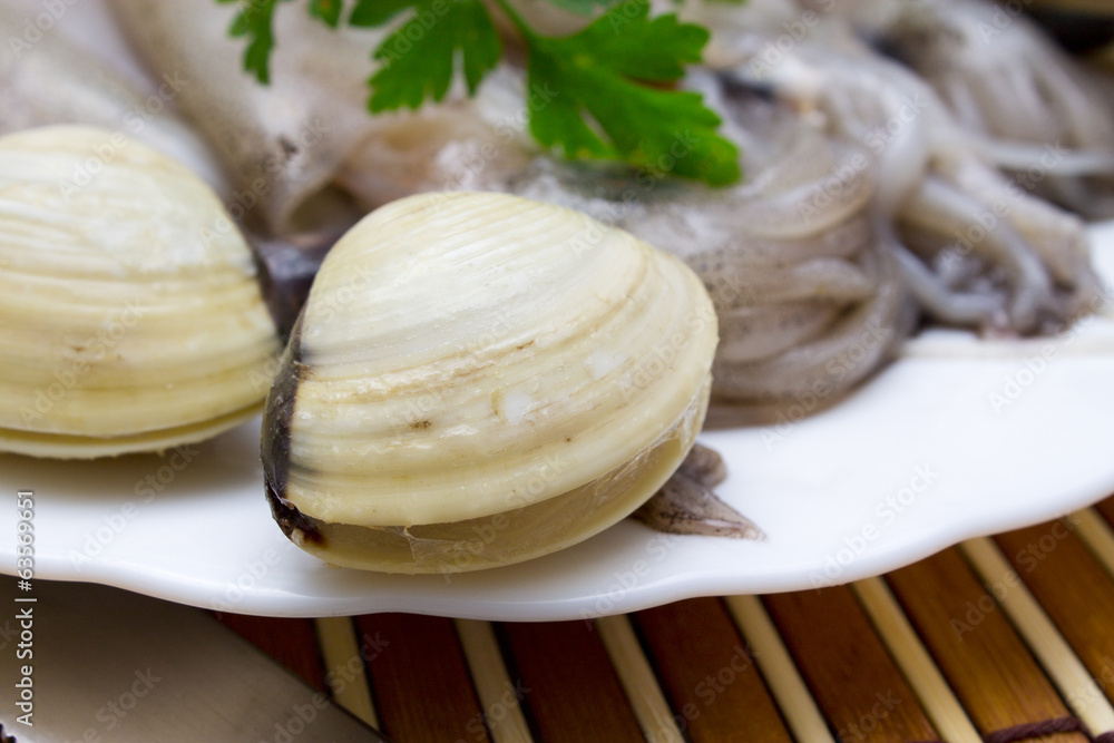 calamari with fresh clams calamari with fresh clams