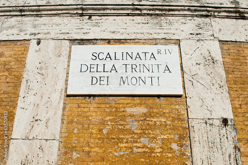 The Spanish Steps sign