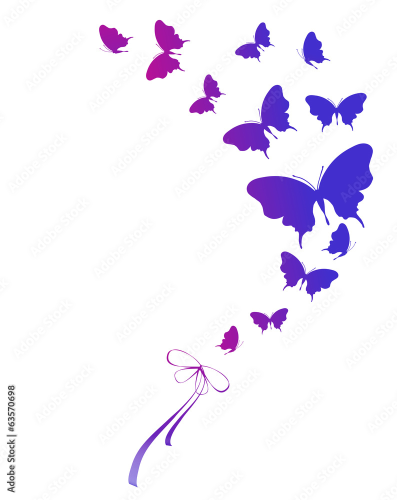 Fototapeta premium butterflies design