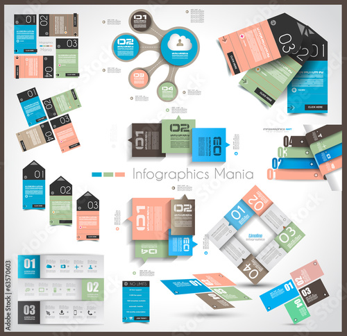 Timeline and  Infographics design templates