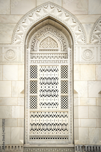 Fototapeta Closeup Grand Sultan Qaboos Mosque