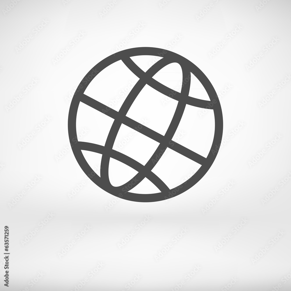 Earth Globe Icon - Vector illustration Earth Globe Icon - Vector illustration