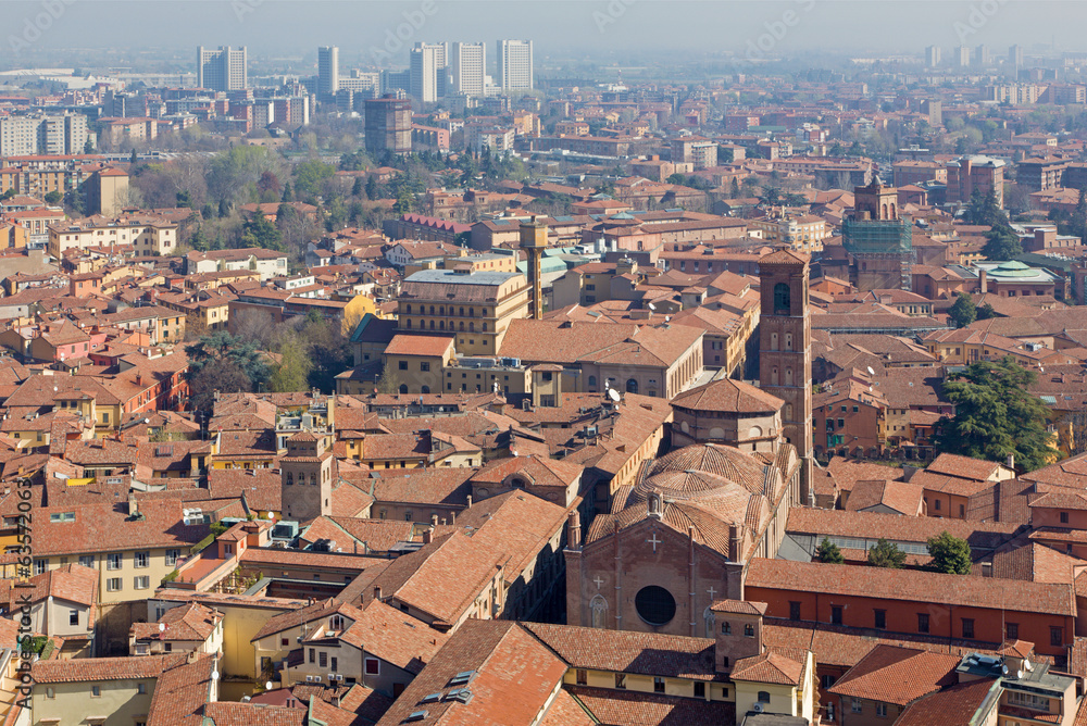 Bologna - Look from Torre Asinelli east