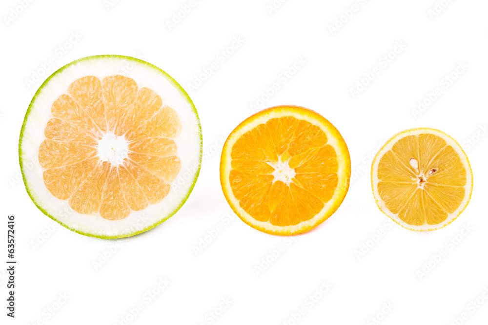 Fototapeta premium Sweetie, orange and lemon