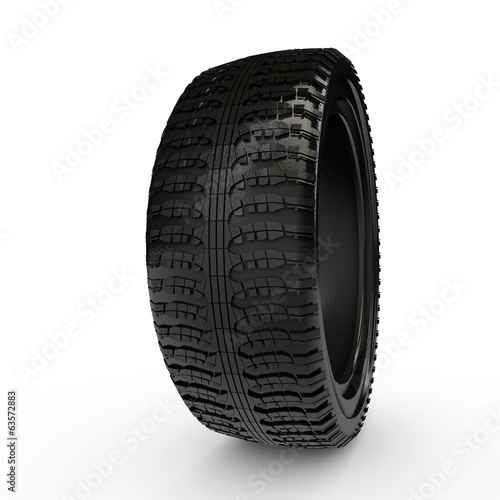 black tire