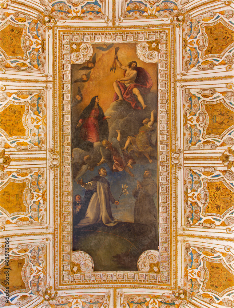 Venice - Ceiling of sacristy in San Giovanni e Paolo