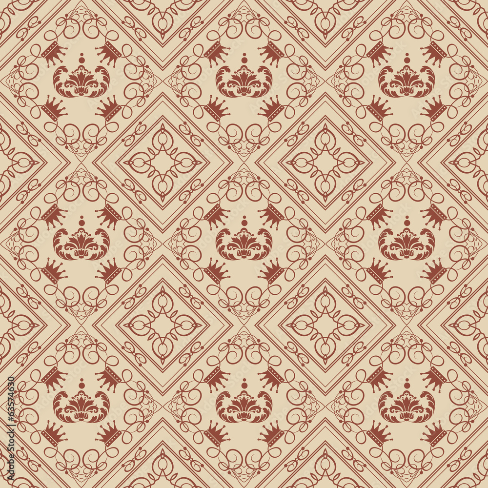 Seamless Wallpaper Damask Seamless Wallpaper Damask