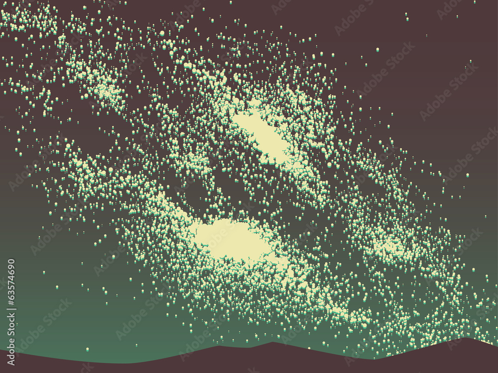 Milky way galaxy Stock Vector | Adobe Stock