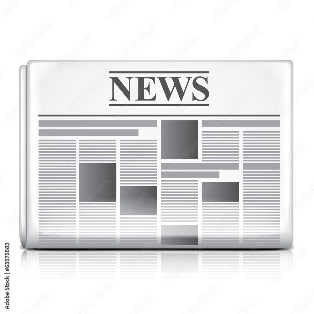 Newspaper symbol vector illustration Newspaper symbol vector illustration