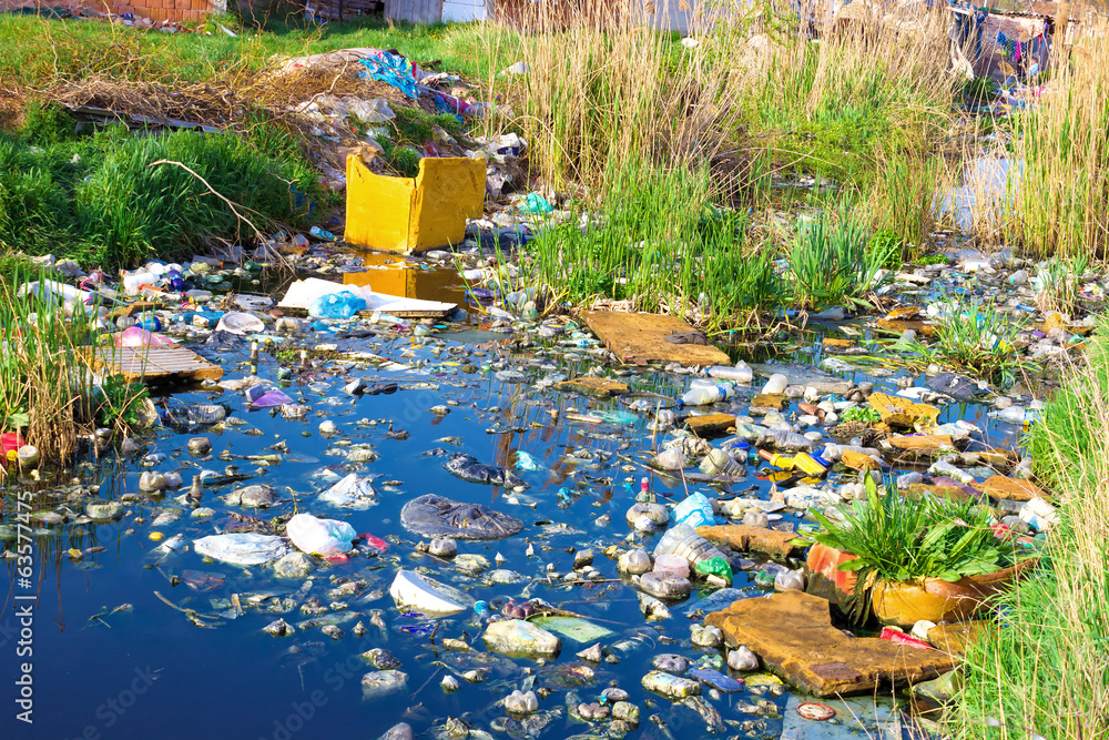 Polluted rivers Stock Photo | Adobe Stock