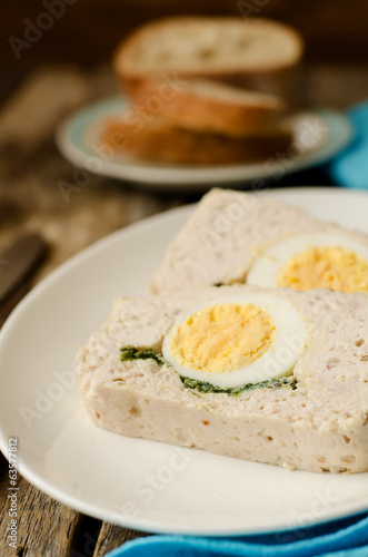 Turkey meatloaf with egg