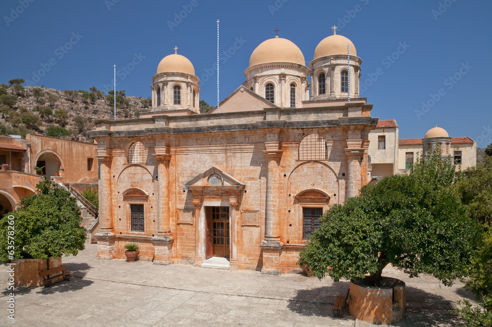 Монастырь Святой Троицы (Agia Triada Tsangarolon). Греция. Крит