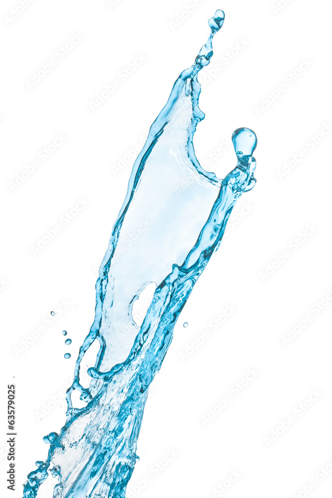 blue water splash isolated on white background blue water splash isolated on white background