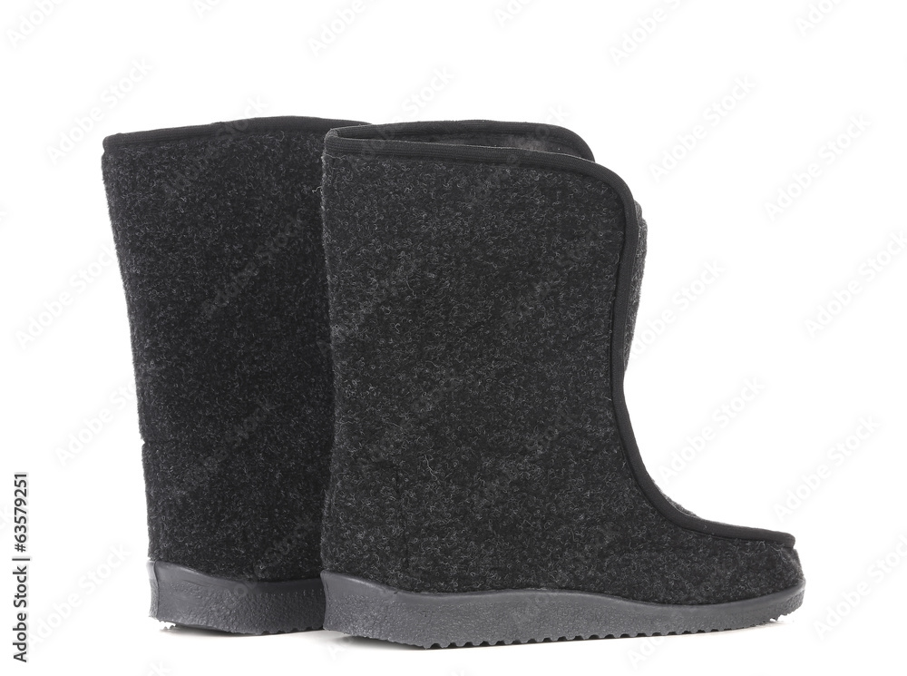 Winter man's boots. Winter man's boots.