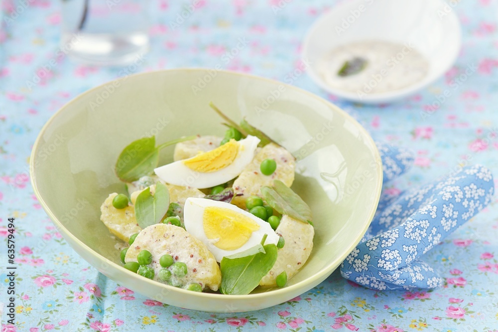 spring potato salad with sorrel and eggs spring potato salad with sorrel and eggs
