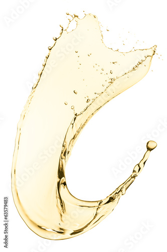 white wine splash as a celebration toast abstract