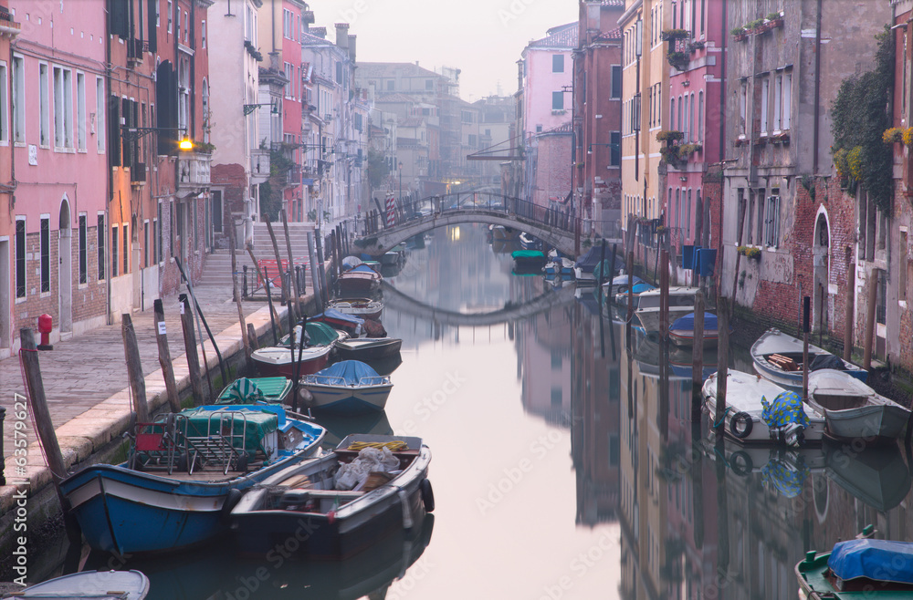 Venice - Fondamenta de la Sensa street and canal