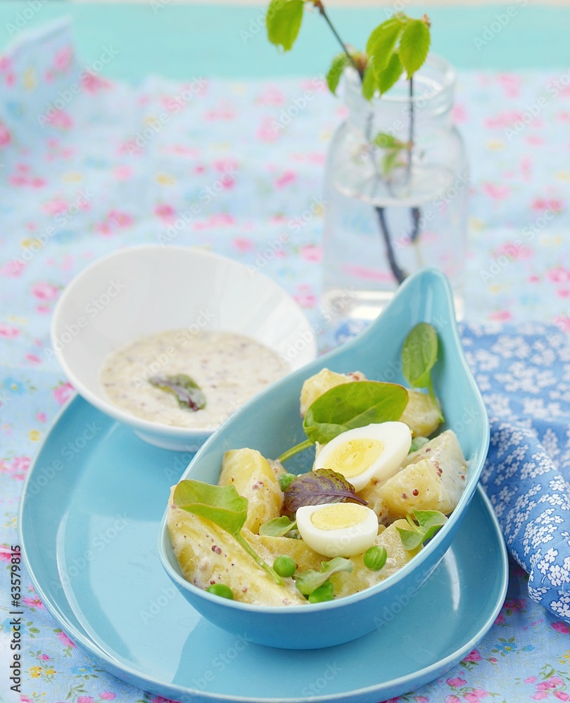 spring potato salad with sorrel and eggs spring potato salad with sorrel and eggs
