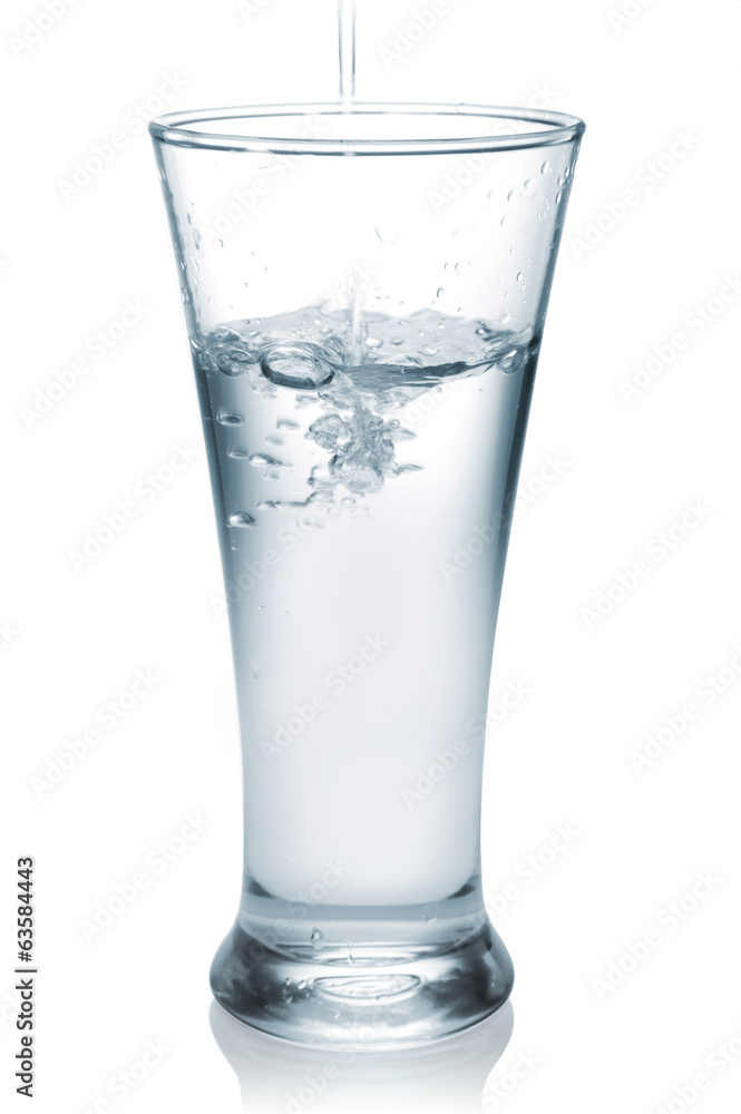 water splashing from glass isolated on white background water splashing from glass isolated on white background