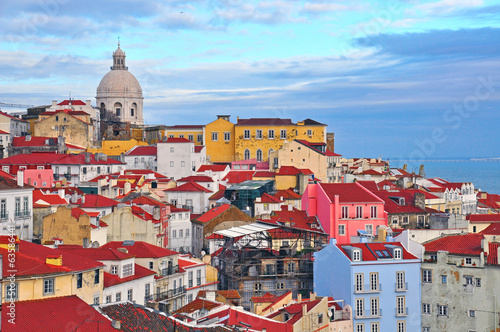 Colorful houses of Lisbon