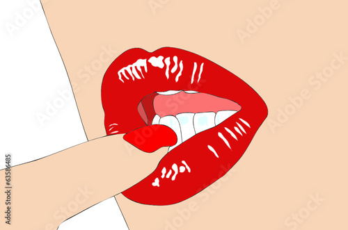 Le labbra di una donna veramente maliziosa