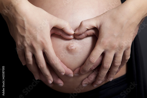 Obraz na płótnie hearth of pregnancy w salonie