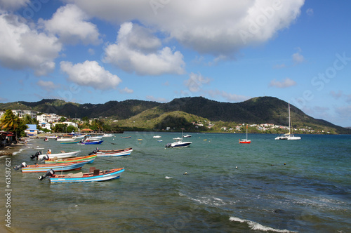 Bateaux sur la plage de Sainte-Luce