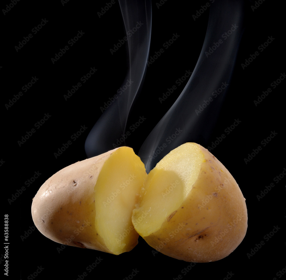 Papas hervidas,papas al vapor. Stock Photo | Adobe Stock