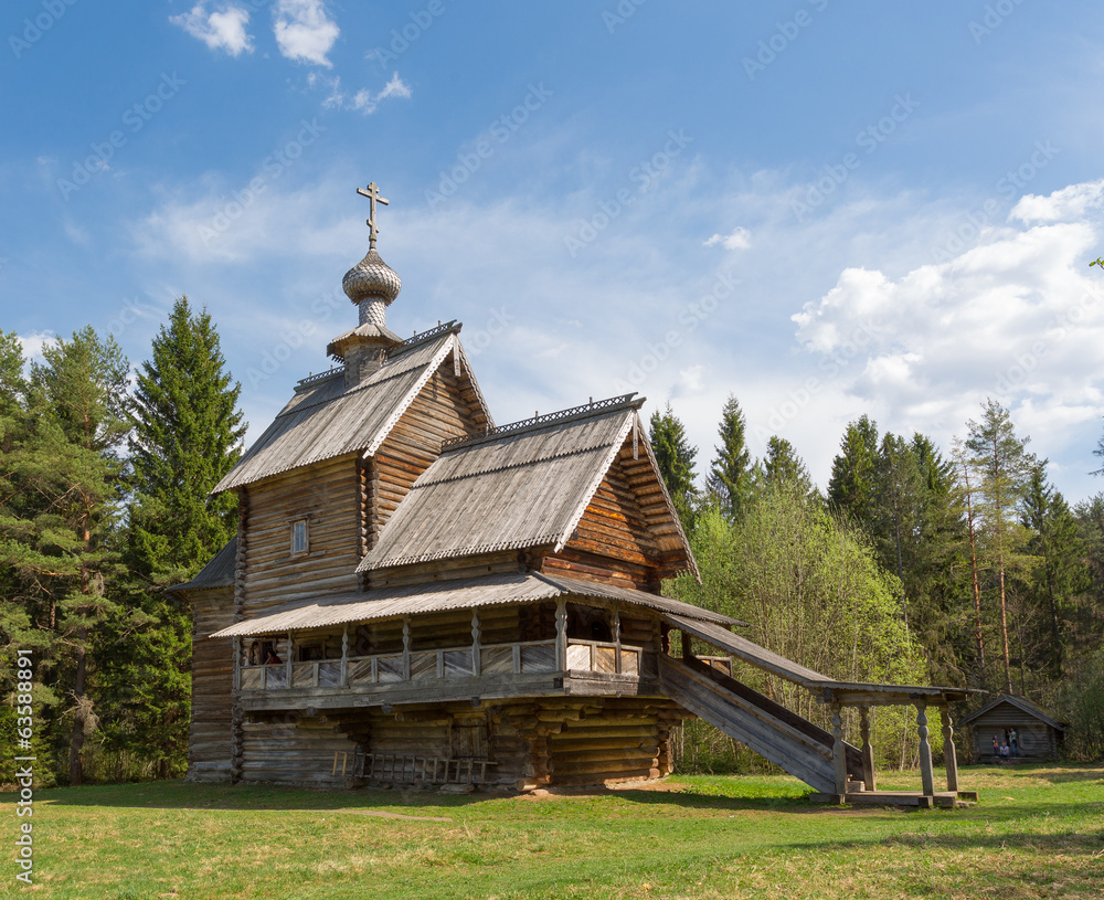 Museum of wooden architecture. Church of Transformation (Rise) Museum of wooden architecture. Church of Transformation (Rise)