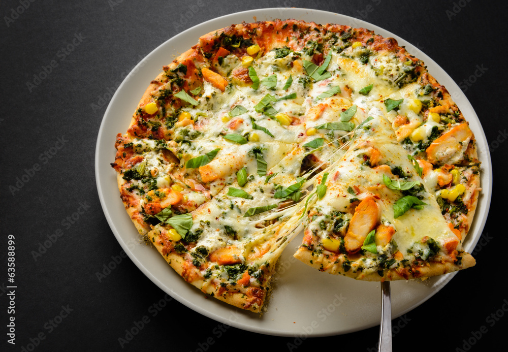 Delicious Pizza with extra cheese