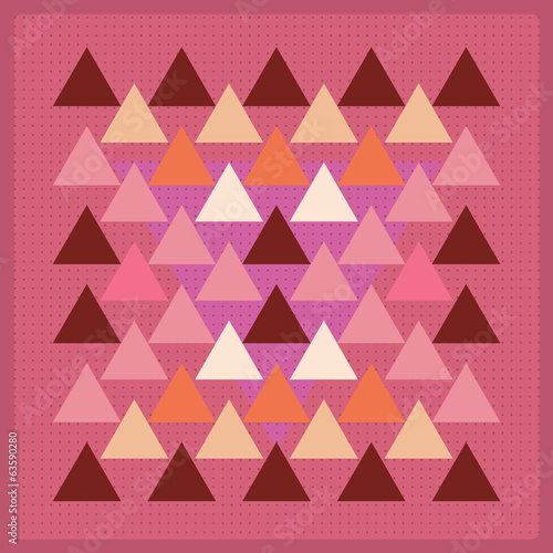 Vector pattern with colorful geometric shapes  triangles lines
