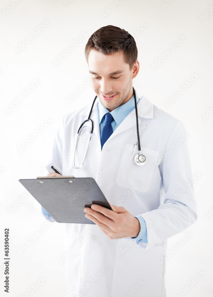 male doctor writing prescription male doctor writing prescription