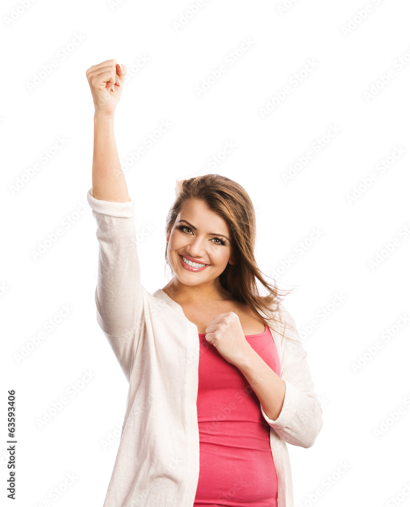 Woman gesturing Woman gesturing