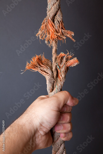 Fotografi Frayed rope