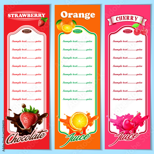 menu juice